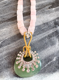 rose + sage art deco