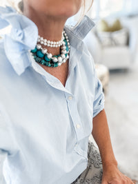 blue pin stripe