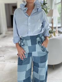 pale blue oxford