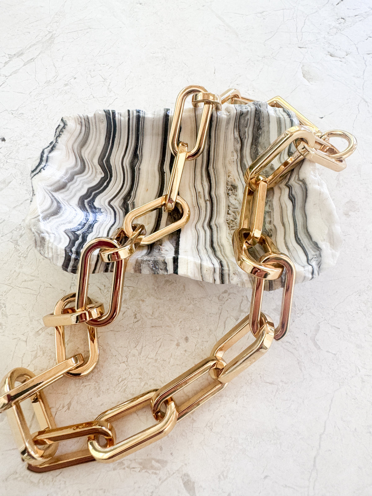 chunky gold chain link