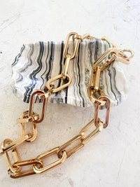 chunky gold chain link