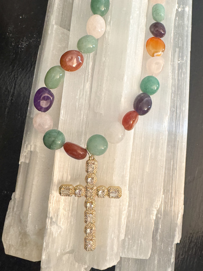 earth tones + cross