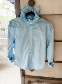 baby blue + dots