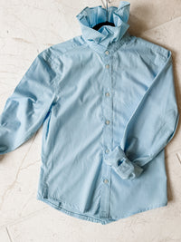 baby blue + dots