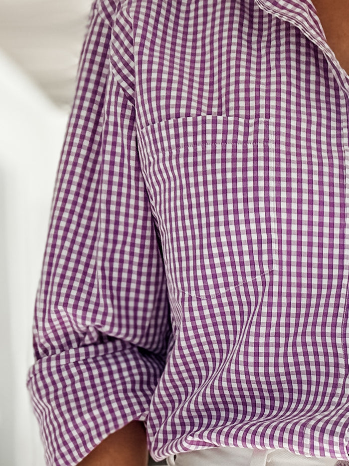medium size purple check