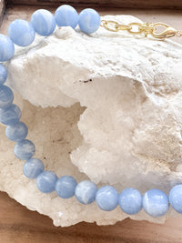 blue lace agate glass