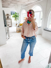 orange + white stripe