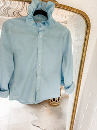 baby blue + dots