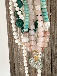 rose + sage art deco