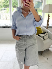 blue check plaid w/pink stripe