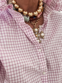 gold ball + chain