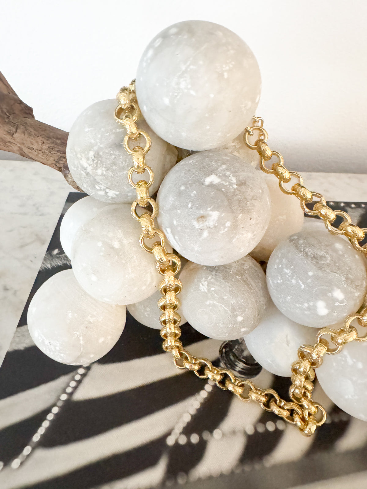 hammered rolo chain link