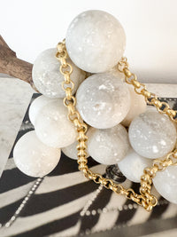 hammered rolo chain link