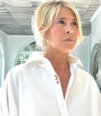 white oversized ss top hook 'em