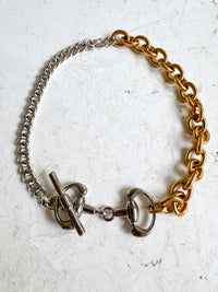 horsebit gold + silver