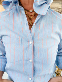 blue + orange window pane