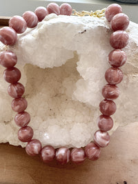 rhodochrosite pink glass