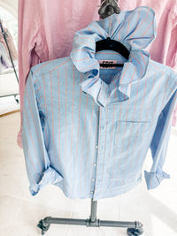 blue + orange window pane
