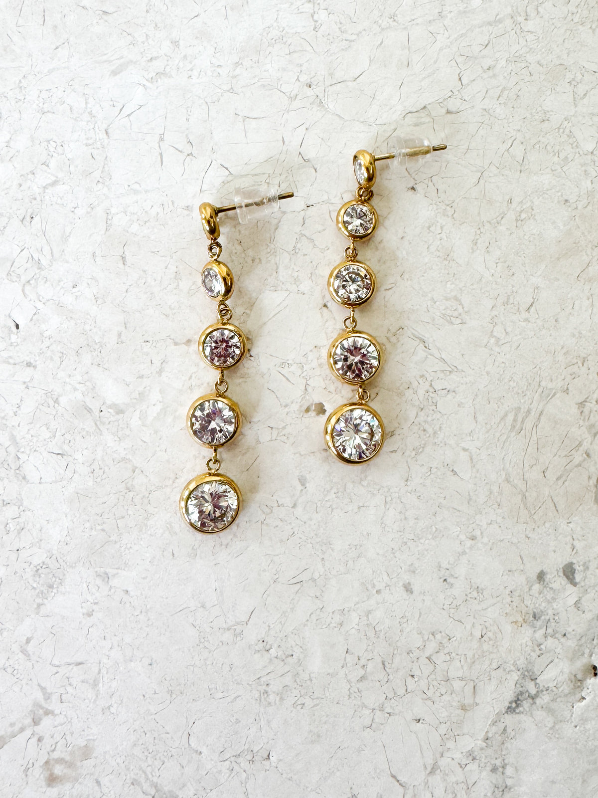 bezel cz dangle