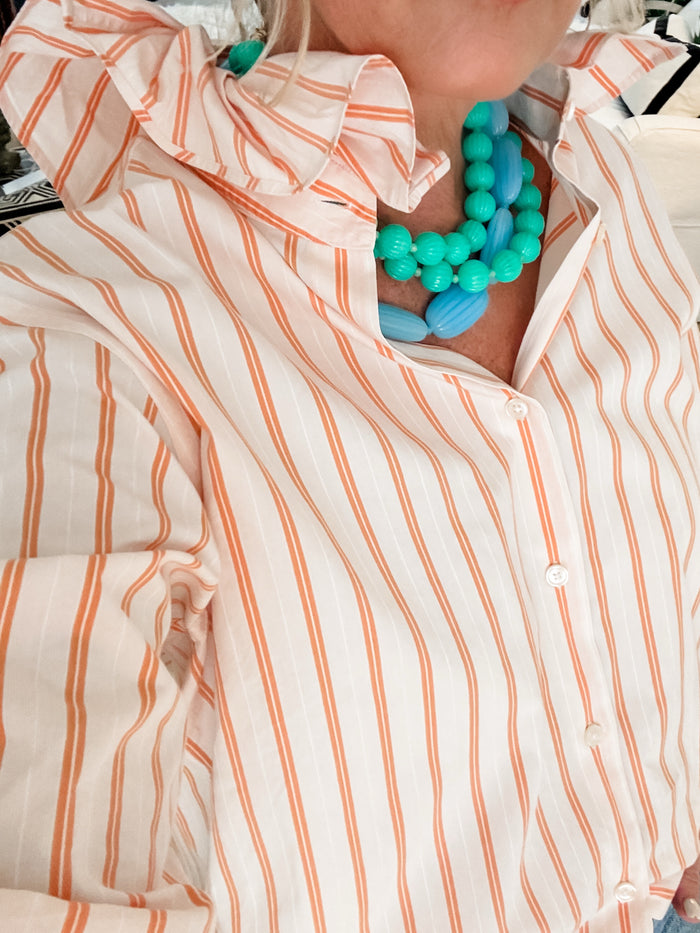 orange + white stripe