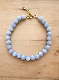 blue lace agate glass