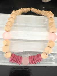red + pink + natural
