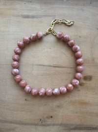 rhodochrosite pink glass