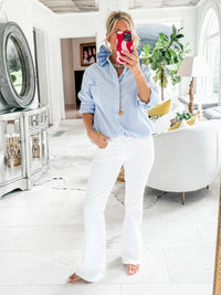 blue stripe + blue plaid