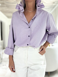 lilac tiny dot print