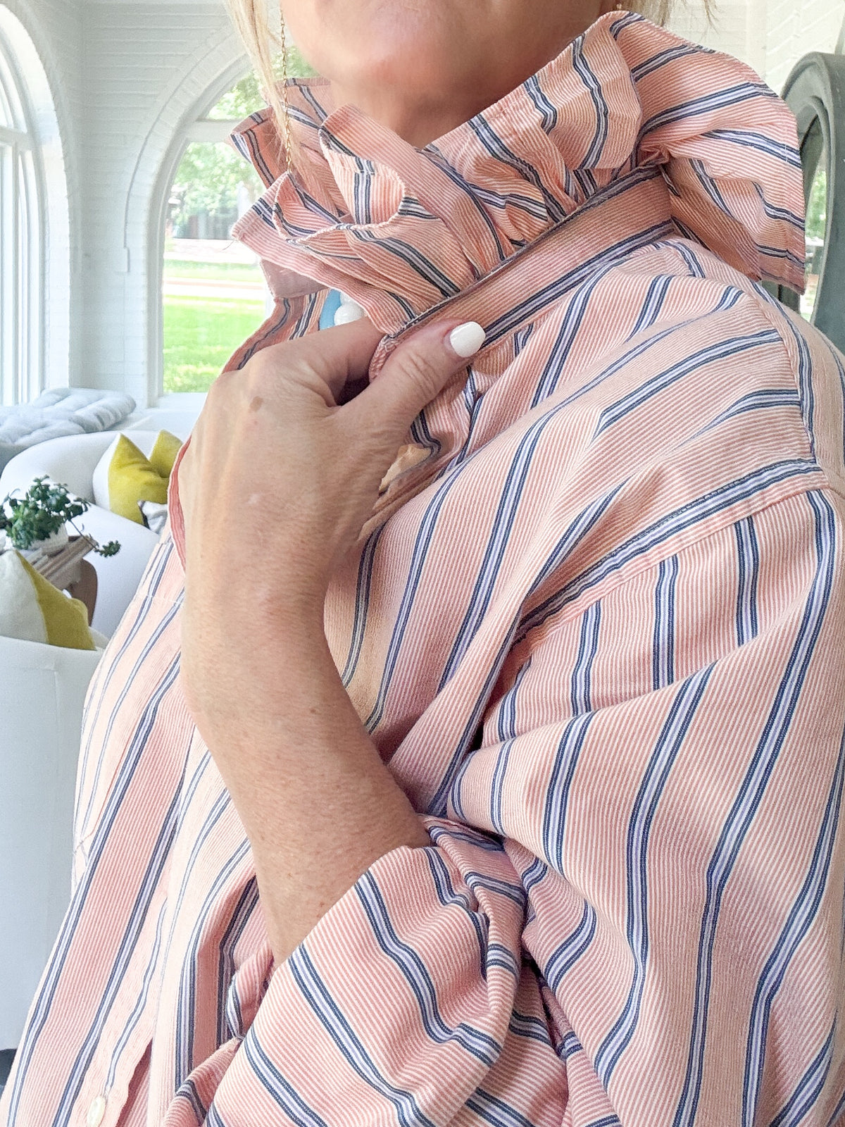 orange + blue stripe