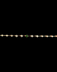 emerald + cz necklace